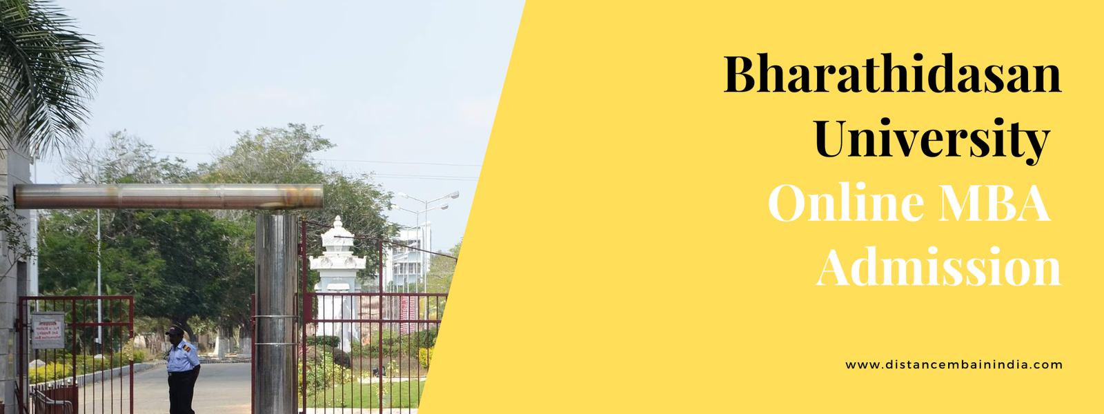 Bharathidasan University online MBA Admission