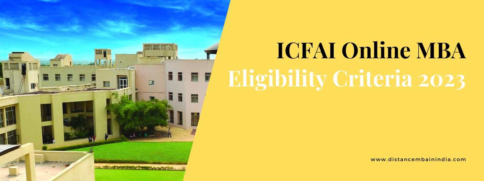 ICFAI Online MBA Eligibility Criteria