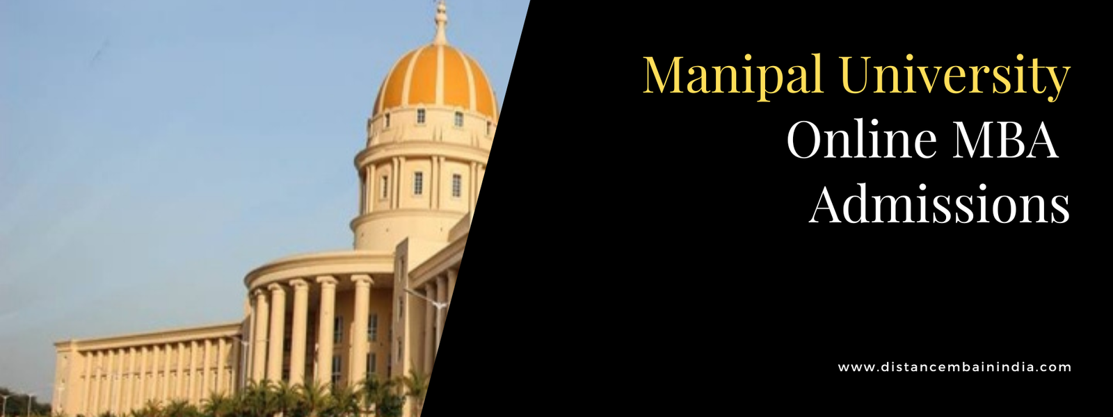 Manipal University Online MBA Admissions